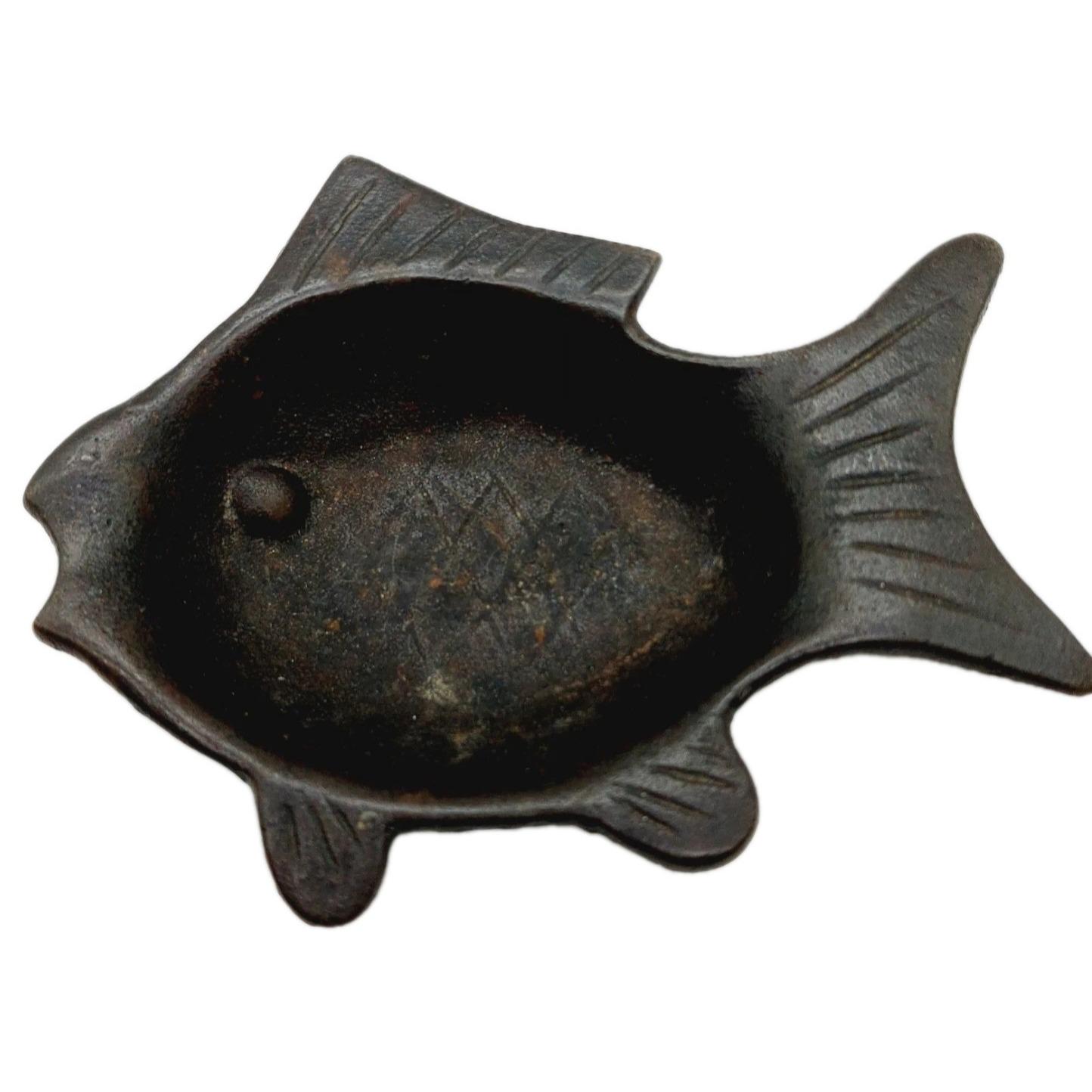 Japanese Nambu Tekki Small Cast Iron Frypan Fish Design