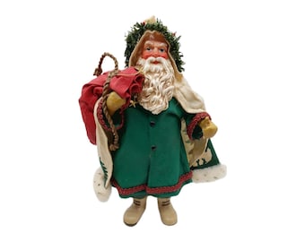 Possible Dreams Clothlique Santa Claus Christmas Figurine Decor Vintage