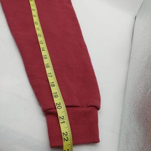 Disney World Mickey Mouse Sweatshirt Size Small Red Embossed Embroidered image 7