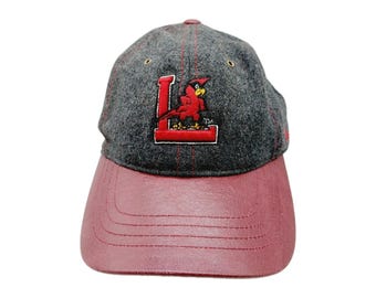 Zephyr St Louisville Cardinals Wool Hat Grey Red Buckle Strap "SAMPLE"