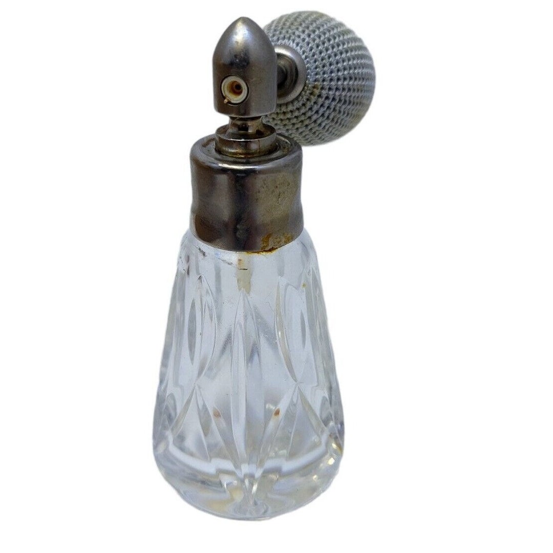 Waterford Crystal Cut Glass Perfume Bottle Atomizer Aspirator Etsy