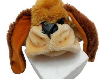 Applause Hound Dog Puppy Shamus Plush Stuffed Animal Toy 1983 brown tan 11"