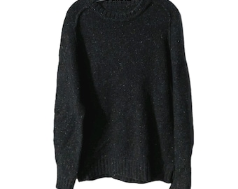 G-Star RAW Mens Sweater Size Medium Knit Long Sleeve Dark Gray Bick wool blend