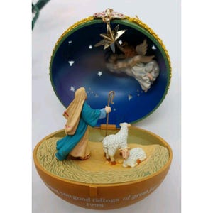 Adorno Oh Holy Night de Carlton Cards, colección de reliquias del décimo aniversario, 1998