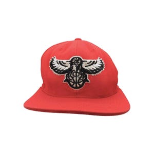 Atlanta Hawks Mitchell & Ness NBA Basketball Club Snapback Hat Cap Red