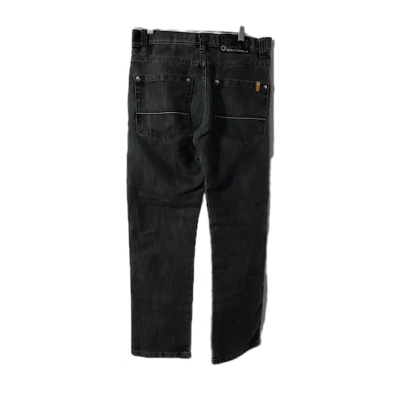 Southpole 黒デニム w42 茶タブ 00s sk8 Southpole Jeans Mens Size 32 Black Yellow Tab Y2K Grunge - Etsy