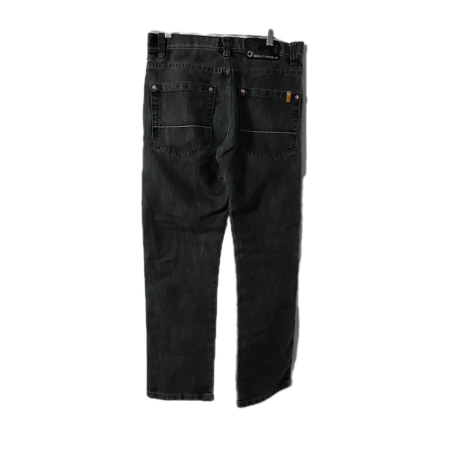 SOUTHPole ブラックデニム 38 Southpole Jeans Mens Size 32 Black Yellow Tab Y2K Grunge - Etsy