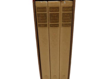 The Divine Comedy of Dante Alighieri 3 Vol Set Original Box 1966 English Italian