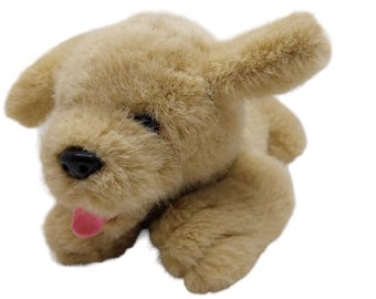 Dakin Lying Brandy Golden Retriever Stuffed Animal Plush # 24065 yellow
