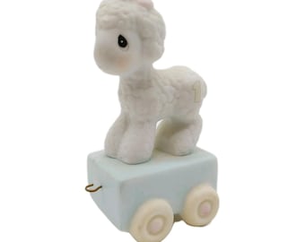Figurine pour gâteau d'anniversaire, train, mouton, agneau, Moments précieux
