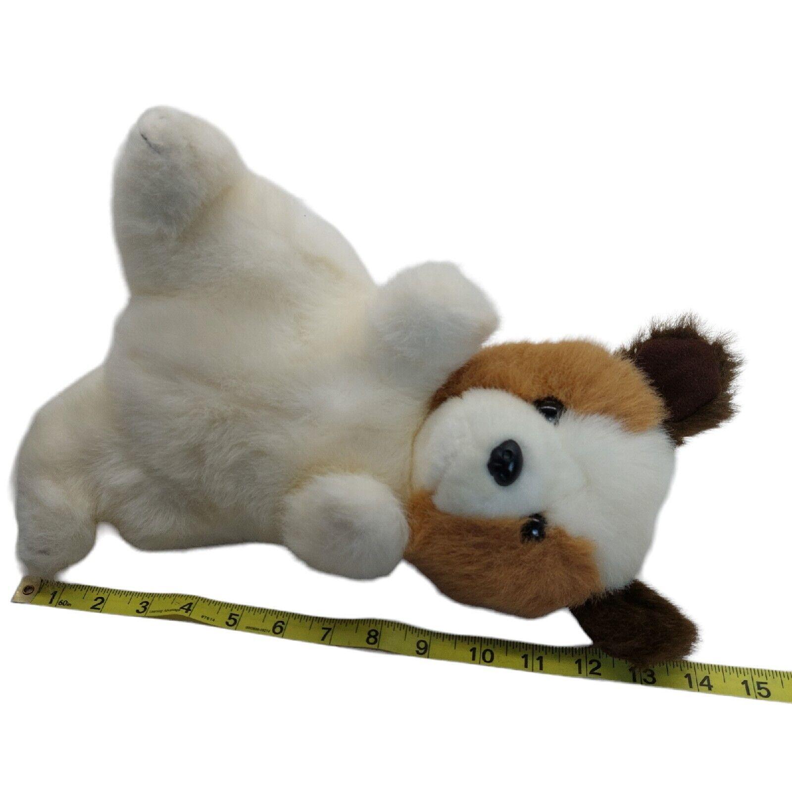 Anna Club Plush Dog Puppy Stuffed Animal Plush White Brown 12 Inch 1990 Etsy Canada