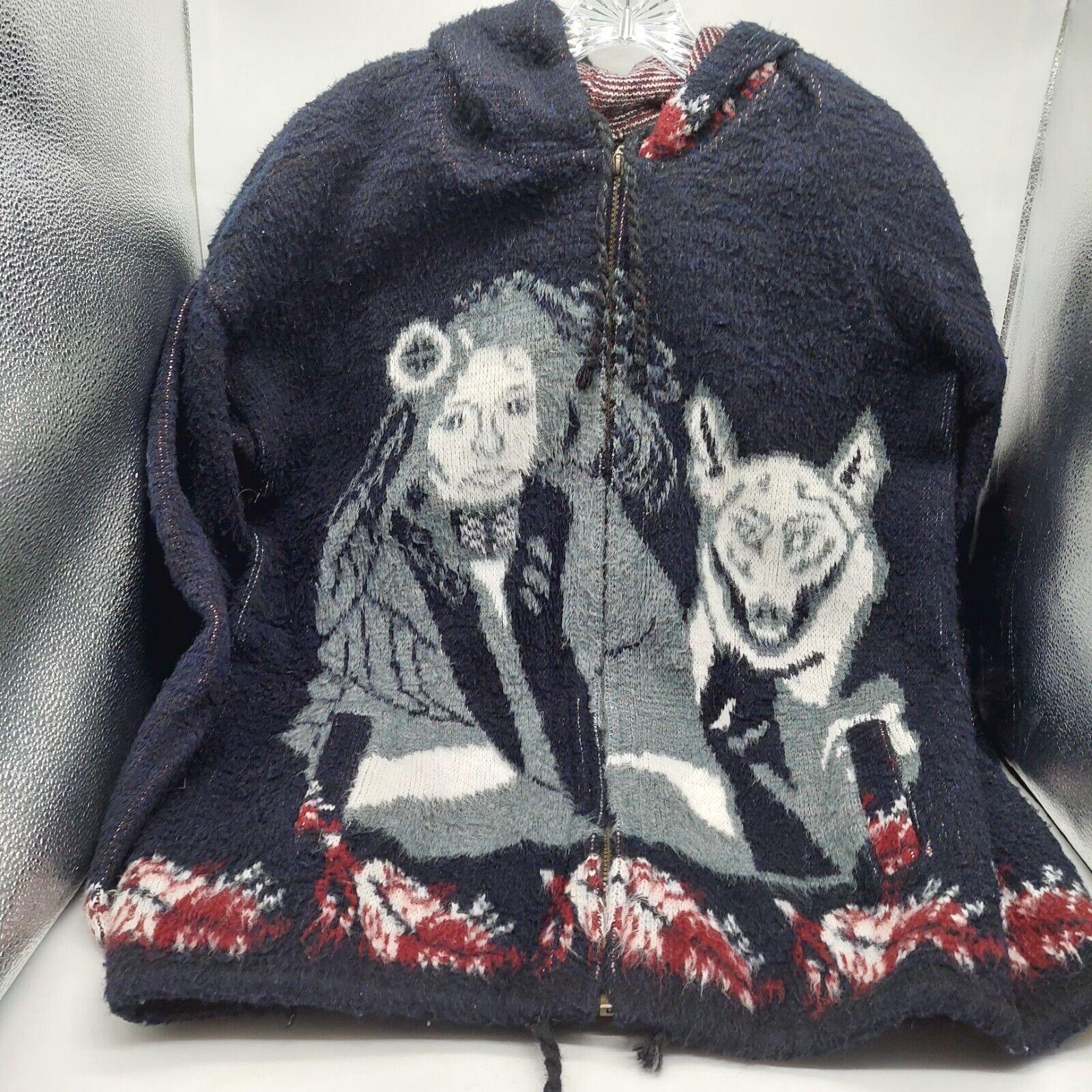 Vintage Wolf Cardigan - Etsy
