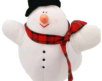 Frosty Snowman Dakin Plush 10" Anne Klocko Designs 1983 Plush Stuffed