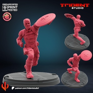 US Agent 2 Fanart on 35mm Base by  Trident Studio - CRISIS PROTOCOL
