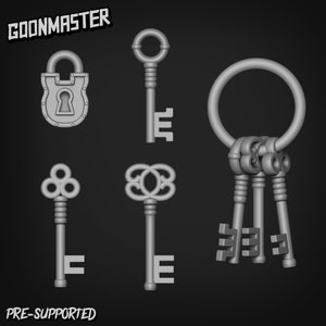 Basismateriaal voor slot en sleutel: Goon Master Games