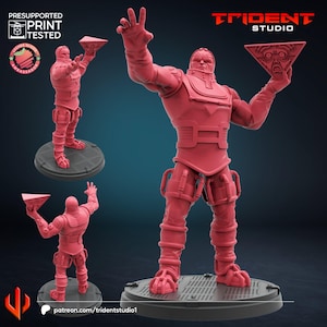 Psycho man Fanart on 50mm Base by  Trident Studio - CRISIS PROTOCOL