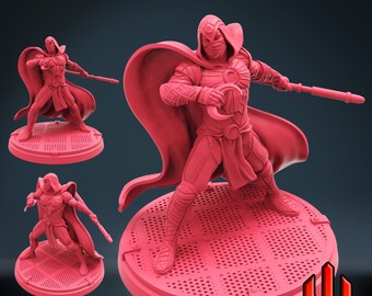 Half Moon (Moon Knight Fanart) on 35mm Base by  Trident Studio - MARVEL CRISIS PROTOCOL - Various poses