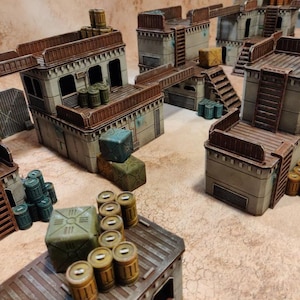 Industrial Enclave | 28mm - 32mm / 40mm |Damaged, weathered, no damage Terrain | Wargames By Vanguard Terrain