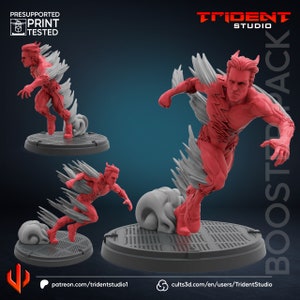 Quick SIlver Fanart on 35mm Base by  Trident Studio - CRISIS PROTOCOL