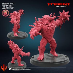 King Groot Fanart on 50mm Base by Trident Studio - CRISIS PROTOCOL