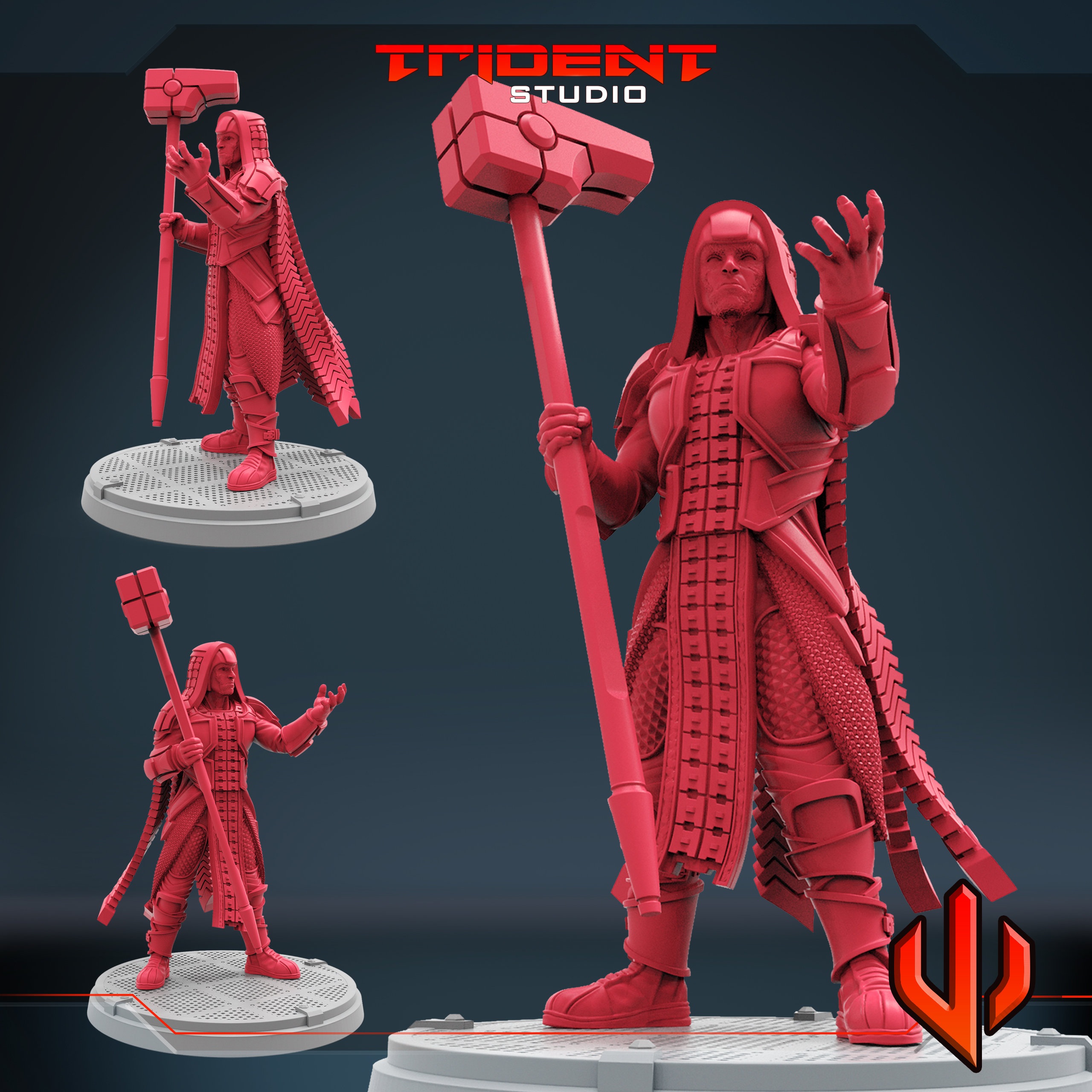 Ronan Studio Ronan the Accuser Fanart on 50mm Base by Trident Studio - MARVEL CRISIS ...