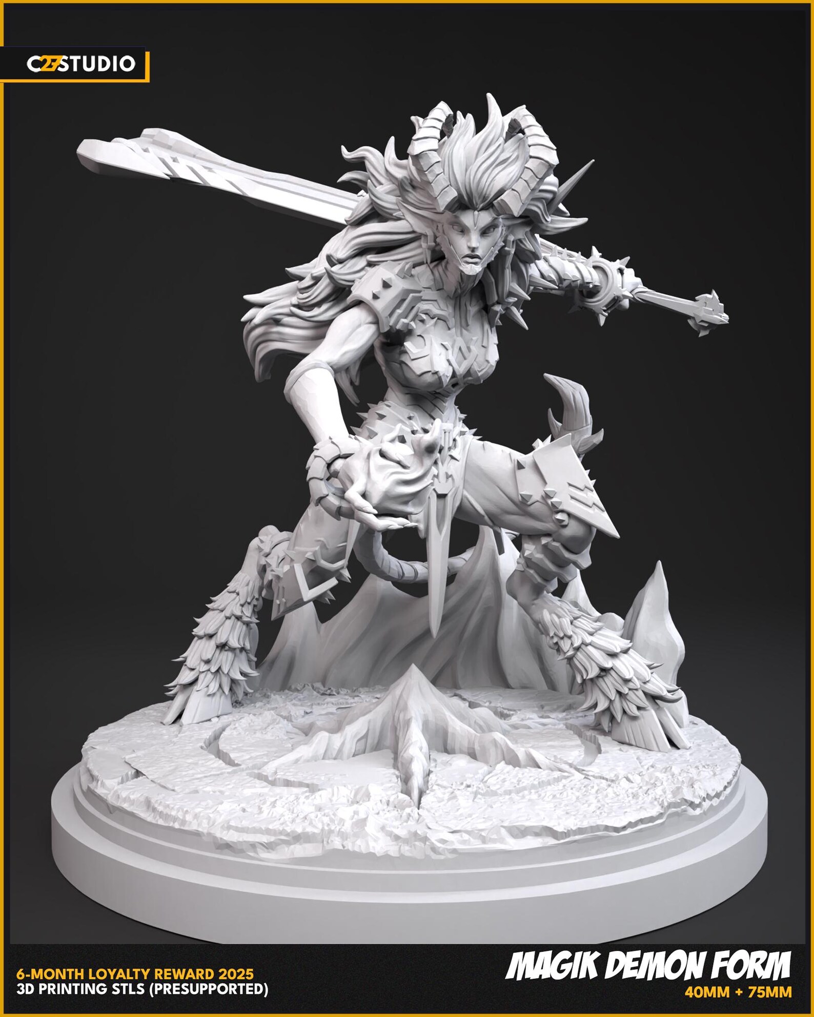 Normal Demon Magik (normal - Demon Form ) Fan Art on 35mm Base by C27 - MARVEL ...