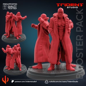 Multipule Man Fanart on 50mm Base by Trident Studio - CRISIS PROTOCOL