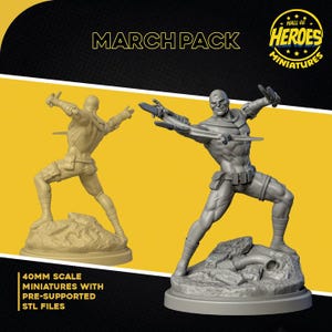 Bullseye Fanart auf 35 mm Base von Hall of Heroes - CRISIS PROTOCOL