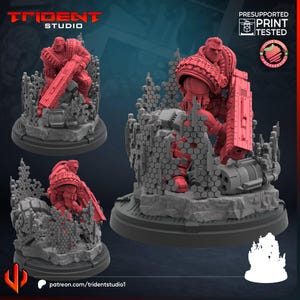 Cable Fanart on 50mm Base by Trident Studio - CRISIS PROTOCOL