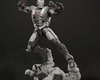 War Machine Fanart on 35mm Base by Hall of Heroes - CRISIS PROTOCOL