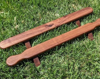 Wooden Pushup Board - Standard or Sword Grip - handmade from genuine hardwood with anti-slip protection