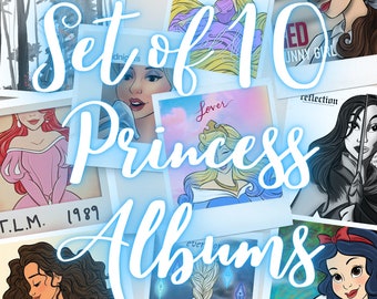 Set of 10 TS / Princess Album ART PRINTS