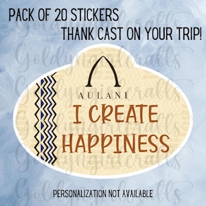 Pack of 20 Cast Member Appreciation Stickers Aulani