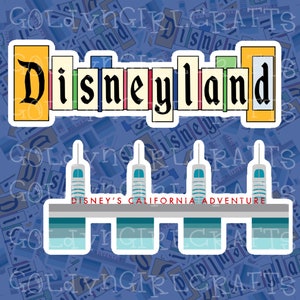 Disneyland Park Entrances 3” sticker pack  *waterproof*