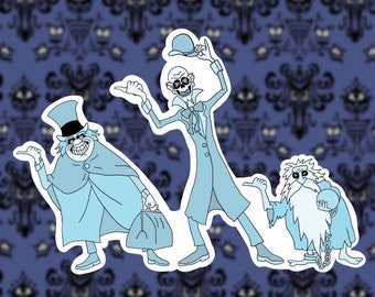 Hitchhiking Ghosts sticker/magnet 3” *waterproof*