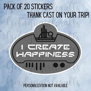 Pack of 20 Cast Member Appreciation Stickers Batuu Galaxy’s Edge