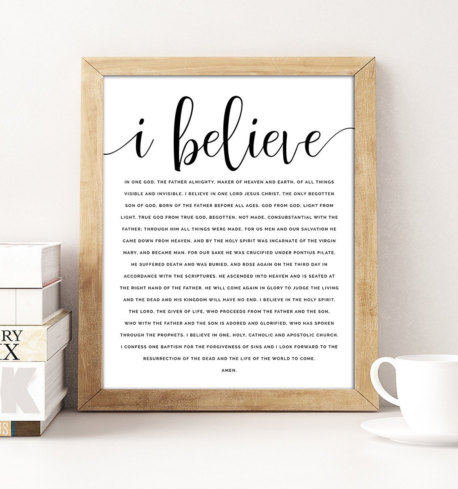 Nicene Creed Printable Catholic Art Catholic Print Catholic Etsy