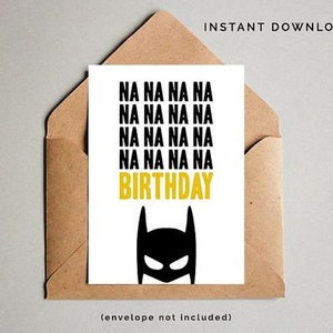 Funny Birthday Card, Printable Birthday Card, Boys Birthday Card, Printable Boys Card, INSTANT DOWNLOAD image 2