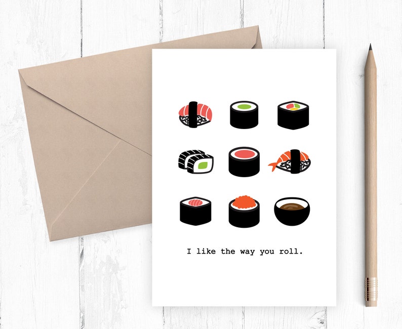 On Sale Sushi Card, Friend Card, Sushi Lover Card, Funny Birthday Card, Printable Birthday Card, Printable Friend Card, INSTANT DOWNLOAD image 1