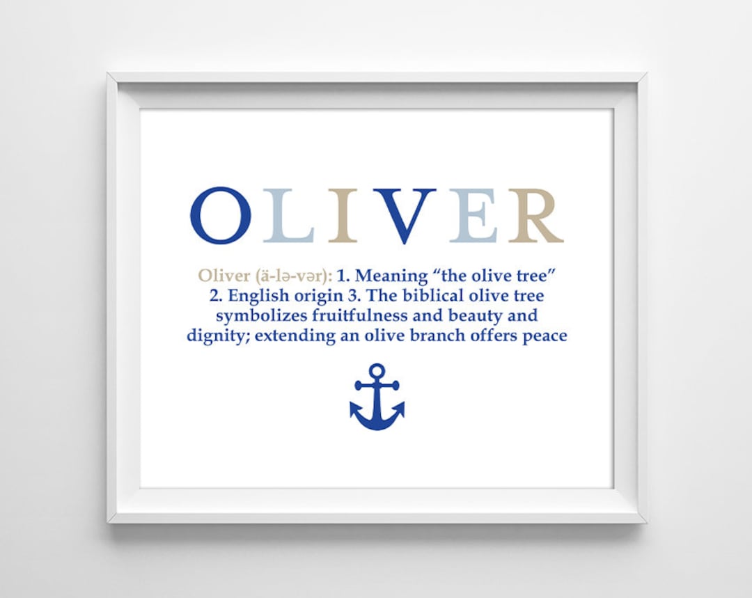 Personalized Print for Kids Room, Name Meaning Wall Art, Kids First Name Print, Name Definition