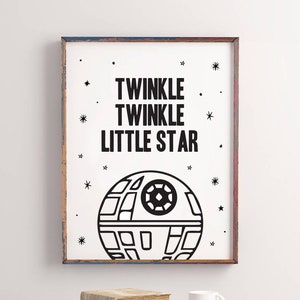 Kids Wall Art, Death Star Print, Kids Bedroom Print, Playroom Art, Boys Room Printable, Instant Download