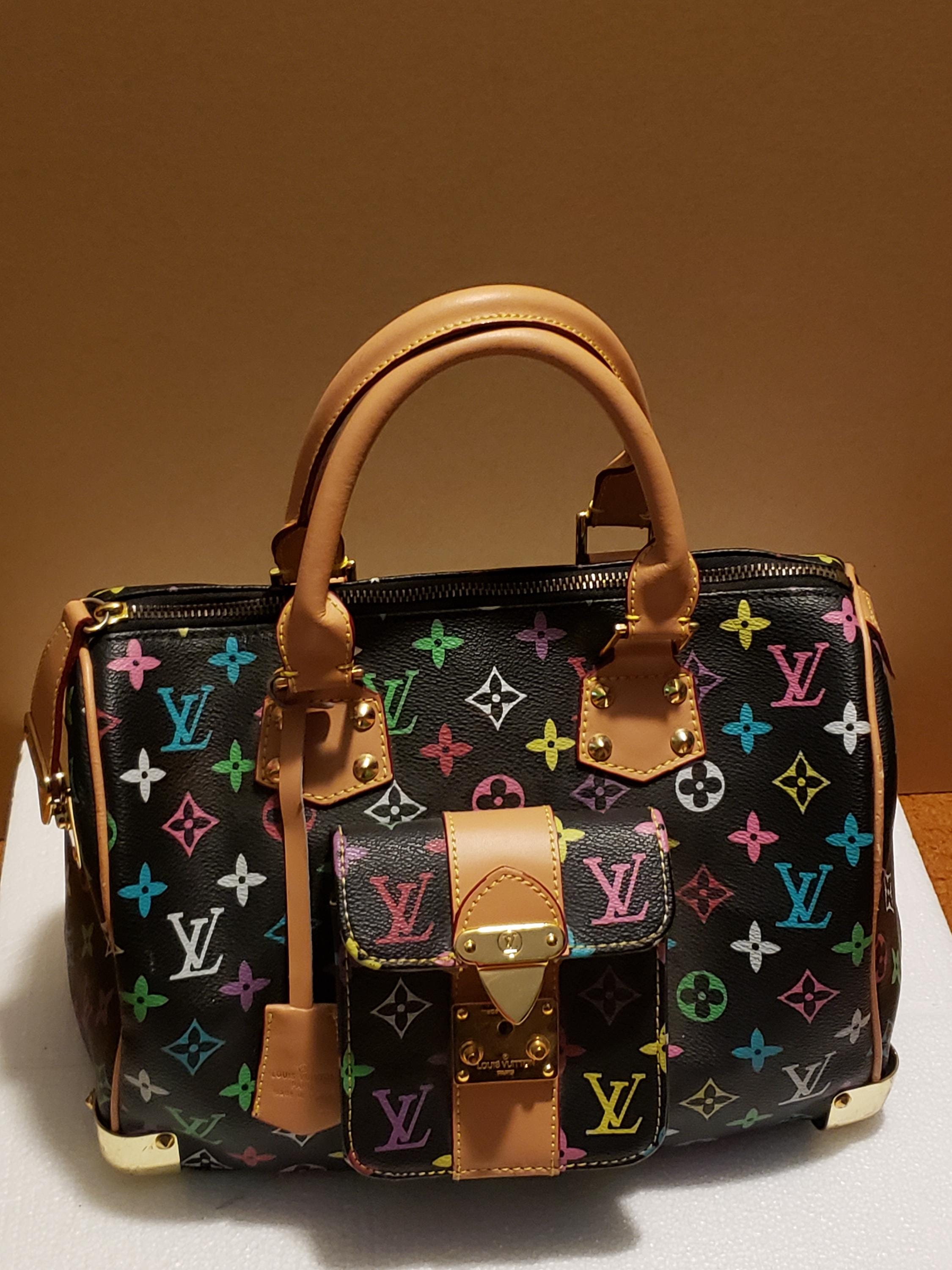 Louis Vuitton Multicolor Bag Etsy UK