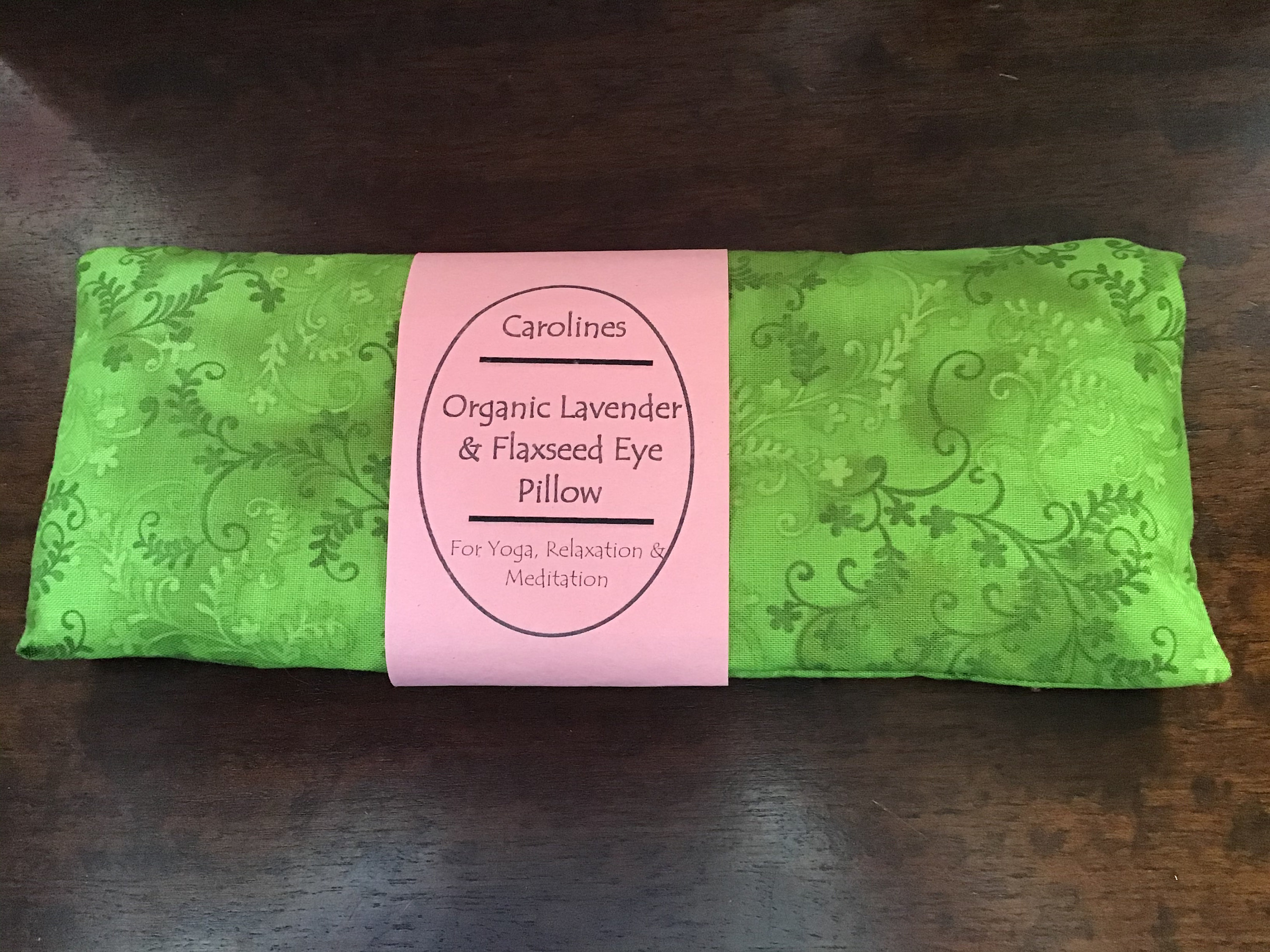 Weighted Aromatherapy Eye Pillow in a Soothing Green Paisley Etsy UK