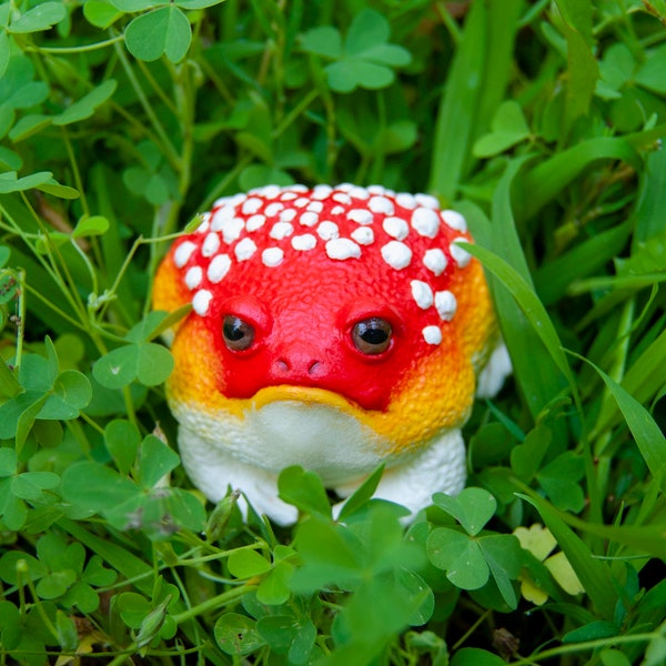 Amanita Toadstool Resin Art Toy