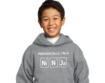 Youth Periodically I'm a Ninja Hoodie