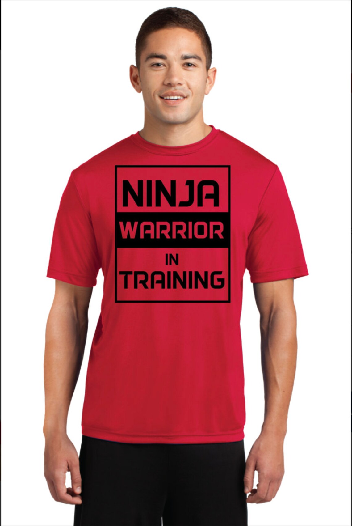 Ninja Warrior in Training Performance Fabric Tee Shirt Etsy