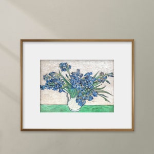 MAILED PRINT Irises 1890s Van Gogh Print Blue Iris - Etsy