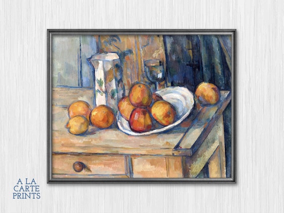 — Fine Art Print Paul Cezanne "Still Life with Milk Jug and Fruit" c.1900 — Fine Art Print Paul Cezanne "Still Life with Milk Jug and Fruit" c.1900