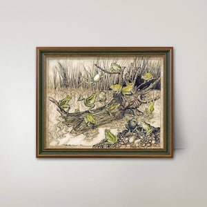 Arthur Rackham Frog Art Print – Art Nouveau Fairy Tale Illustration, Vintage Whimsical Wall Decor