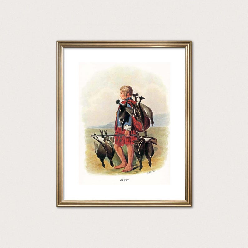 Grant Clan Hunter — R.R. McIan, 1845. Highland Clan Print. Scottish Tartan Art. (Museum Quality Print) Bild 1